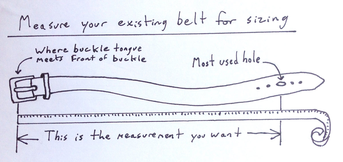 Leather Belt - Bespoke made to measure